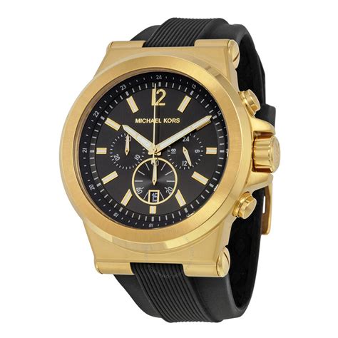 michael kors men's goldtone and black dylan watch|Michael Kors dylan watch.